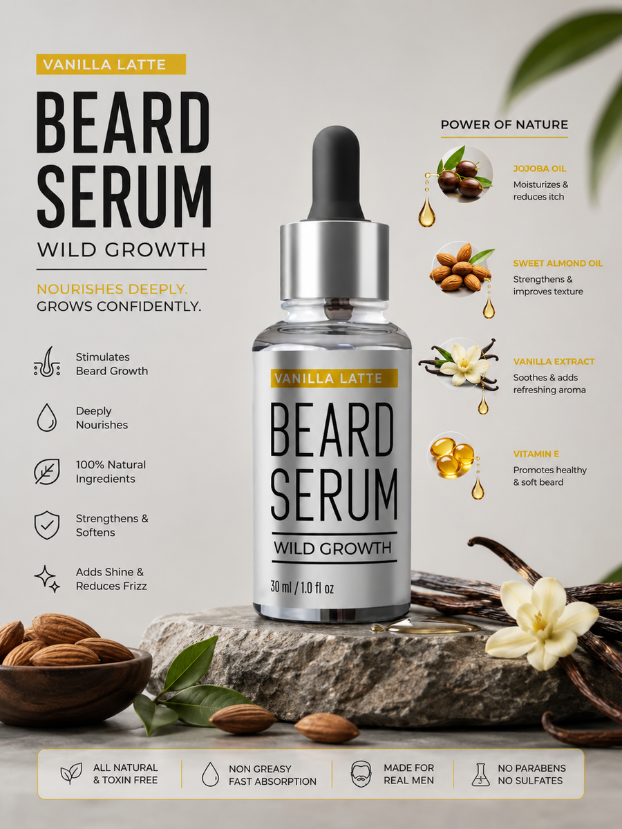 Beard Serum Vanilla Latte — image 4