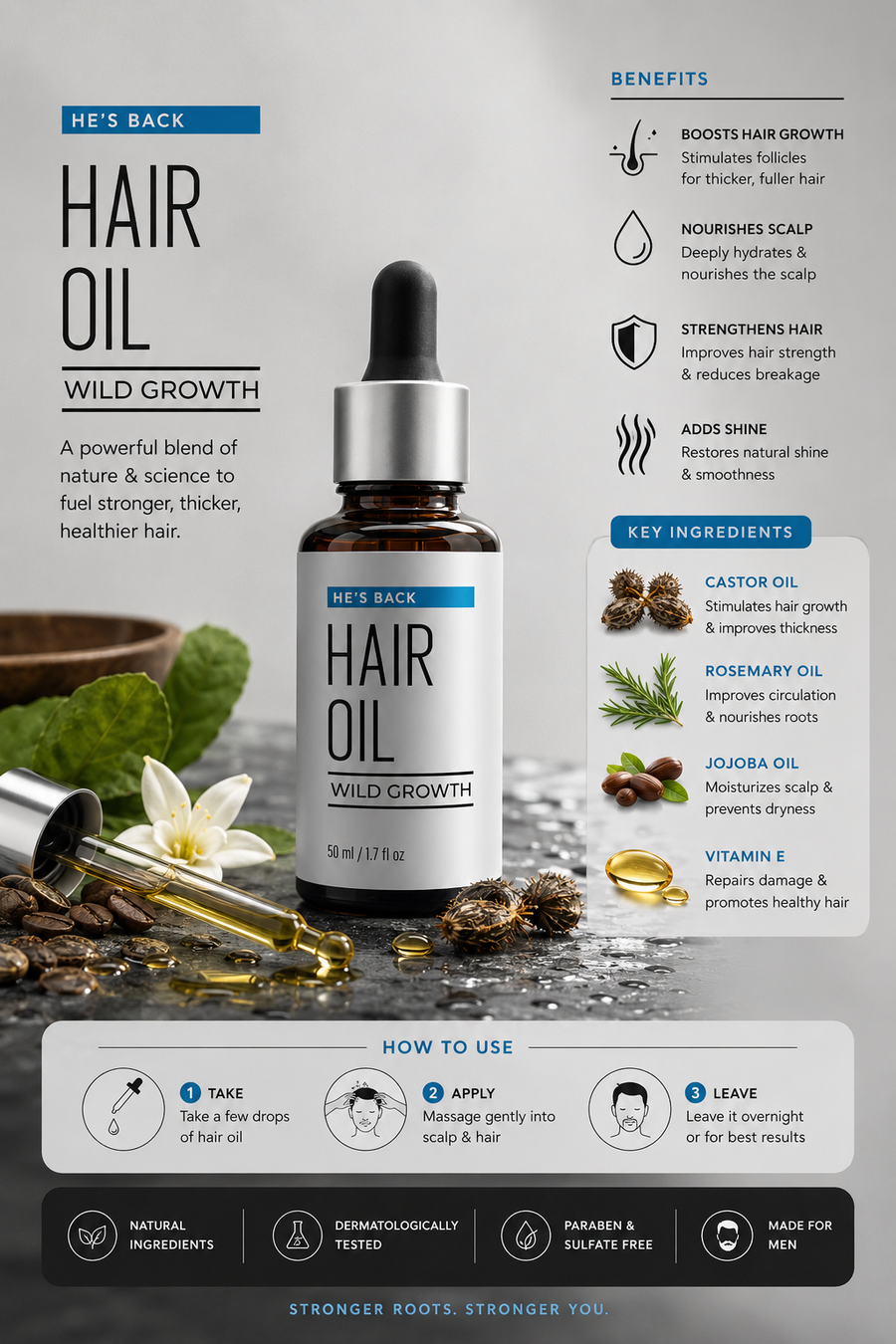Hair Oil He's Back — image 4